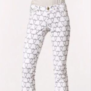 Cabi Nautical Rope Cropped Bootlet Jeans Size 4